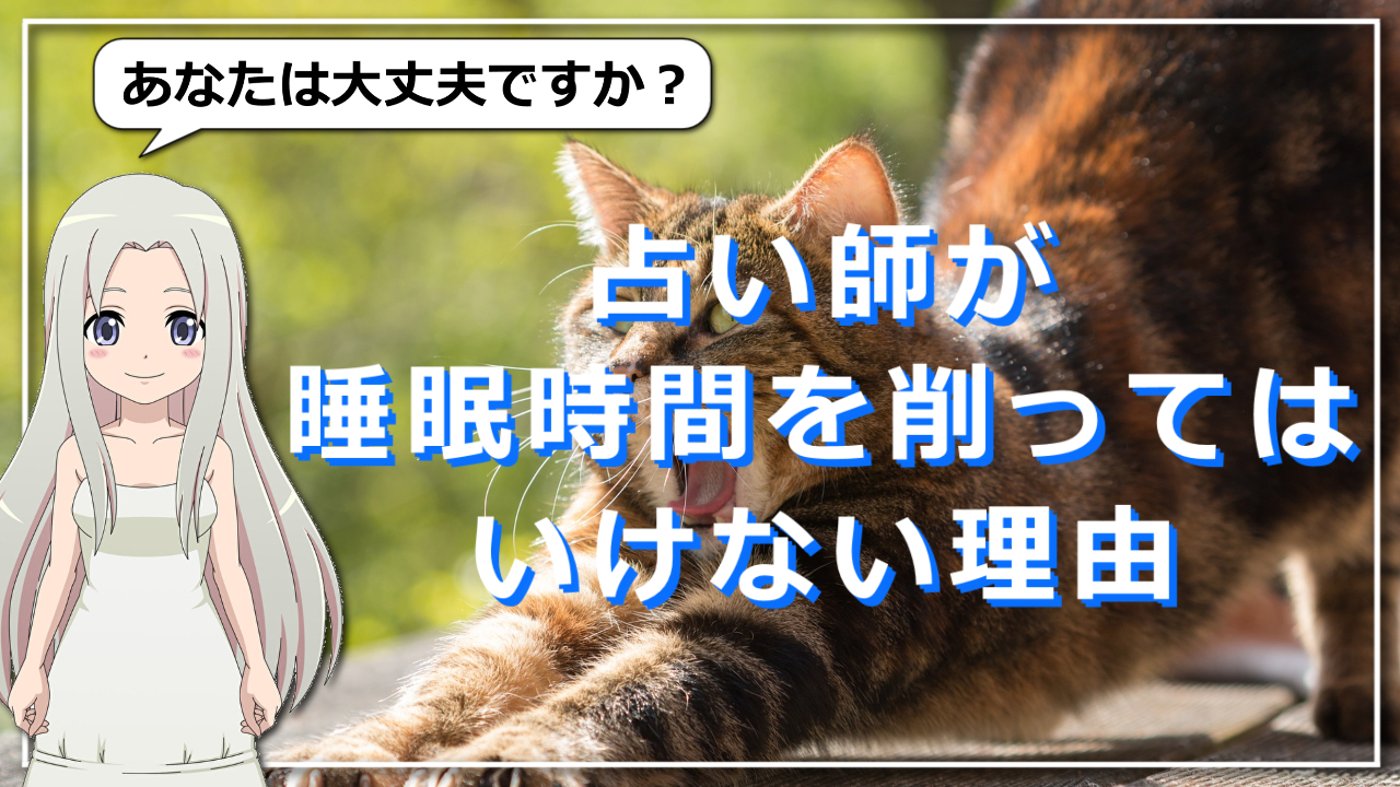 睡眠を削っても無駄。きちんと生きられない人に他人の人生に首を突っ込む資格なしのアイキャッチ画像