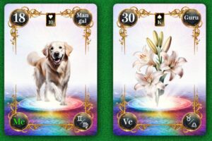 【ヴェーダ数秘ルノルマンカード講座】〈2枚引き編１８〉18・犬 × 30・ユリ～友達以上、恋人未満？それとも…～のアイキャッチ画像