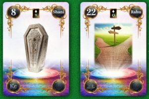 【ヴェーダ数秘ルノルマンカード講座】〈2枚引き編１９〉8・棺 × 22・道～「終わり」が道をひらく～のアイキャッチ画像