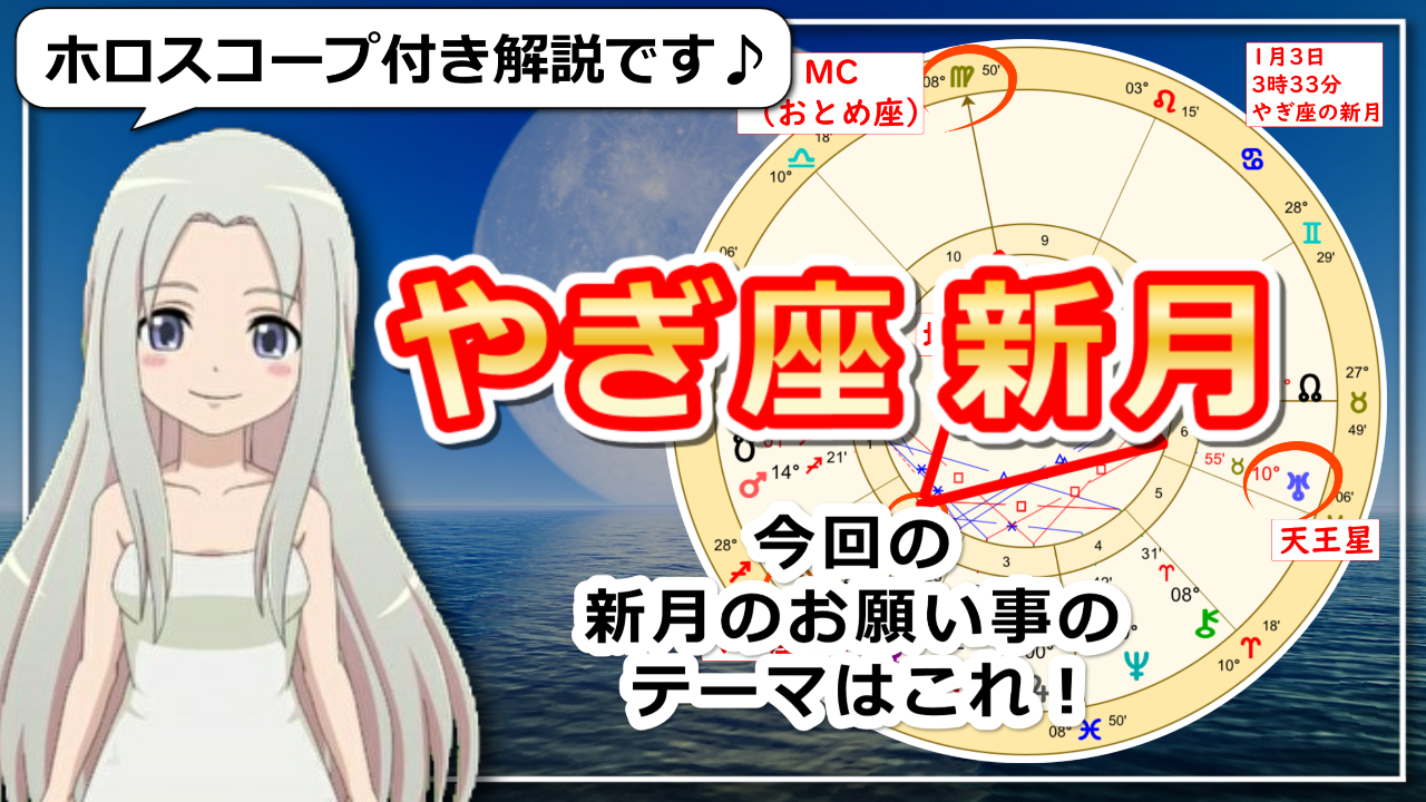 山羊座の新月！今年最初の新月に1年の計画をのアイキャッチ画像